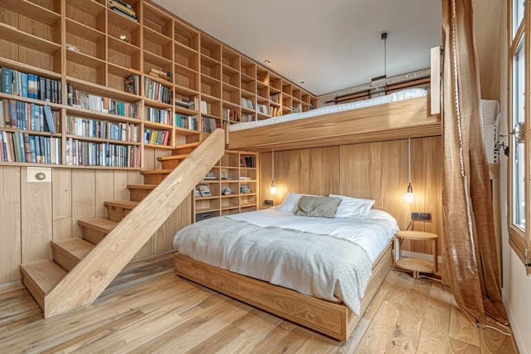Comment aménager une chambre avec une mezzanine pour gagner de l'espace